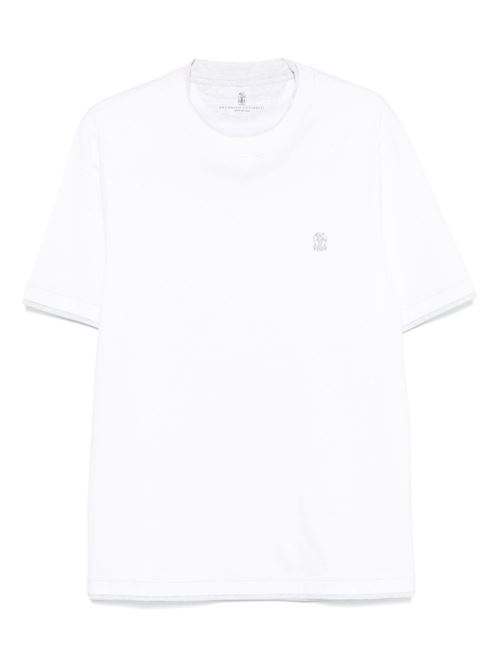 Cotton T-shirt with logo BRUNELLO CUCINELLI | M0B137451GCW787